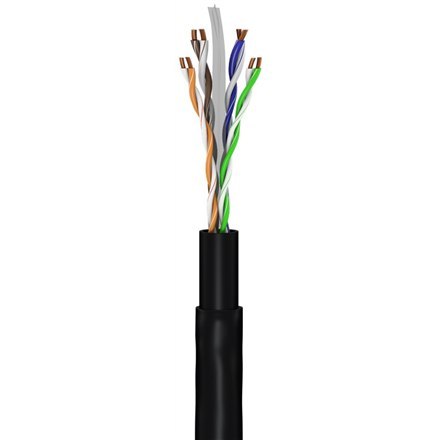 Goobay Goobay | CAT 6 | Kabel krosowy | Skrętka nieekranowana (UTP) | Męski | RJ-45 | Męski | RJ-45 | Czarny | 30 m