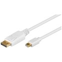 Goobay Goobay | Kabel DisplayPort | Męski | 20-pinowy DisplayPort | Męski | Mini DisplayPort | 1 m | Biały