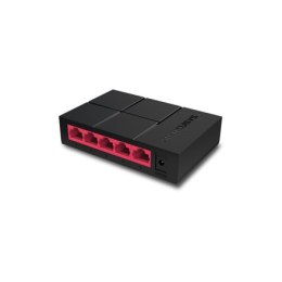 Mercusys Mercusys | Switch | MS105G | Niezarządzany | Desktop | Ilość portów 10/100 Mbps (RJ-45) | Ilość portów 1 Gbps (RJ-45) | Ilość po