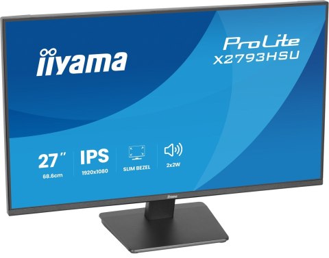 Iiyama ProLite X2793HSU-B1 monitor komputerowy 68,6 cm (27") 1920 x 1080 px Full HD LED Czarny