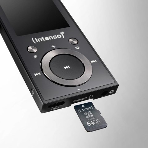 Intenso 3717490 odtwarzacz MP3/MP4 Odtwarzacz MP4 64 GB Czarny