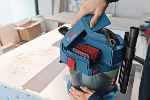 Bosch GAS 18V-10 L Professional Czarny, Niebieski