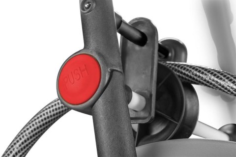 Wózek na wąż ogrodowy NEO T N15-792, metalowy, do 60m węża 1/2", z prowadnicą