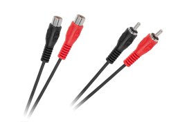 KPO2661-3 Kabel 2 x RCA wtyk - 2 x RCA gniazdo 3m KOD