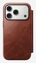 NOMAD Modern Leather Folio - skórzane etui do iPhone 17 Pro kompatybilne z MagSafe, skóra Horween (olde dublin)