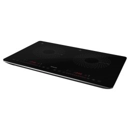 Sencor SCP 4501BK Czarny Blat 56 cm Płyta indukcyjna strefowa 2 stref(y)
