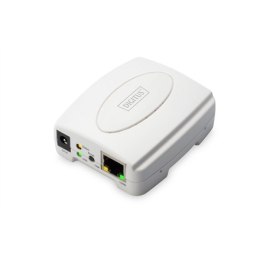 Digitus Digitus | Serwer druku USB, 1-portowy, 1x RJ45, 1x USB A, USB 2.0 | DN-13003-2 | Biały