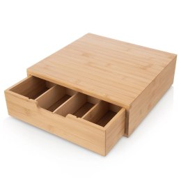 Organizer Pojemnik na Kapsułki do Kawy Drewniany ORION 31,5x30x10 cm