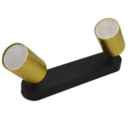Lampa spotlight Fama 2xGU10 złota+czarna 55*80