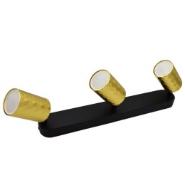 Lampa spotlight Fama 3xGU10 złota+czarna 55*80