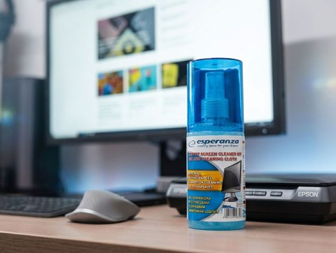 ES121 Esperanza żel do czyszczenia lcd/tft z mikrofibrą