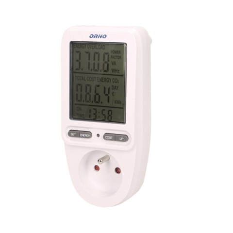 Watomierz, kalkulator energii z wyświetlaczem LCD