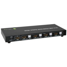 TECHLY Przełącznik KVM 4x1 HDMI/USB 4K60Hz z USB 2.0 028702