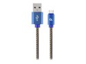 Cablexpert Cablexpert Premium Jeans (Denim) Type-C USB Cable with Metal Connectors | CC-USB2J-AMCM-1M-BL | Blue | 24 pin USB-C - male | 1 m