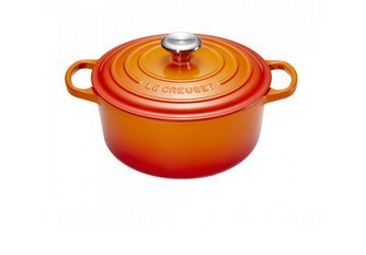 Piekarnik okrągły Le Creuset Signature Roaster 24cm czerwony