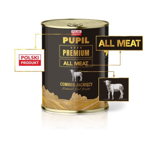 PUPIL PREMIUM Gold Comber jagnięcy karma psa 800g