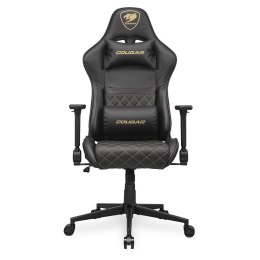 COUGAR CGR-AO2-GLB Uniwersalny fotel dla gracza Obite siedzisko Czarny, Złoto