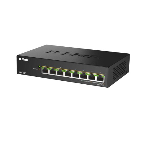 D-Link DMS-108P/E przełącznik sieciowy Nie zarządzany 2.5G Ethernet (100/1000/2500) Obsługa PoE Czarny
