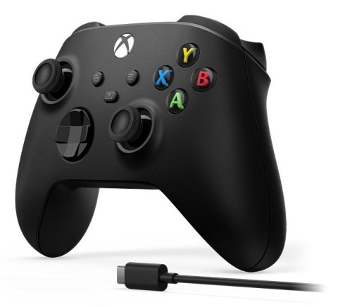 Kontroler bezprzewodowy MICROSOFT Xbox Serie Black+USB-C