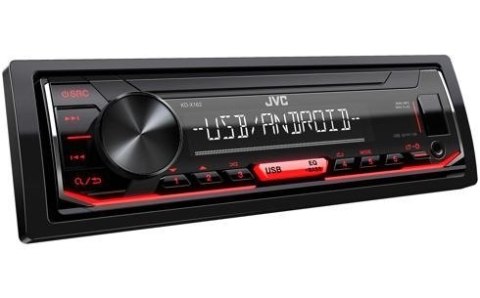 Radio samochodowe JVC KD-X162 USB 1 DIN Czerwone