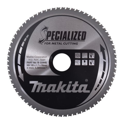 Makita piła tarczowa 185x30x70z Specjalized Metal
