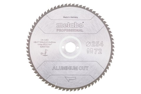 Metabo piła tarczowa do aluminium 254x30x72z