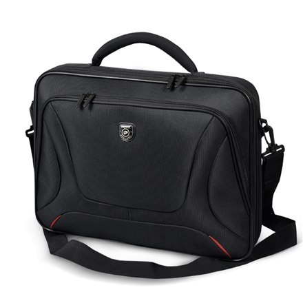 PORT DESIGNS PORT DESIGNS | Pasuje do rozmiaru 17,3 " | Courchevel | Messenger - Briefcase | Czarny | Pasek na ramię
