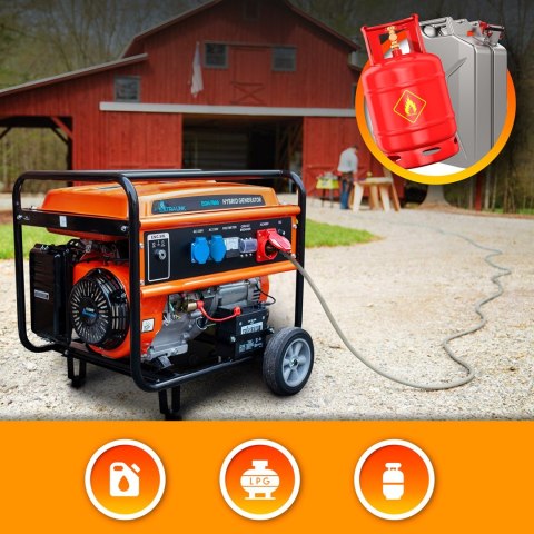 Extralink Agregat prądotwórczy EGH-7000 hybrydowy, 7kW