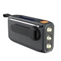 Extralink RADIO AWARYJNE BLUETOOTH SOLARNE Z KORBKA DYNAMO POWERBANK 4000MAH Z LATARKA SOS BT-4000 Przenośny Analogowe i cyfrowe