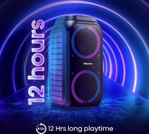 Hisense Party Rocket 160 Głośnik imprezowy Czarny 160 W