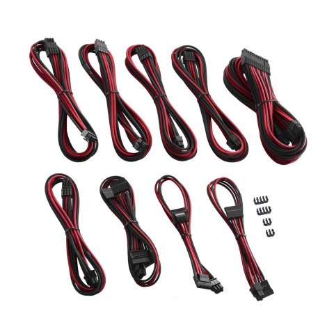 Kable CableMod PRO ZUAD-918 CM-PCSI-FKIT-NKKR-R ModMesh - zestaw do Corsair AXi/HXi/RM (Yellow Label) - black/red