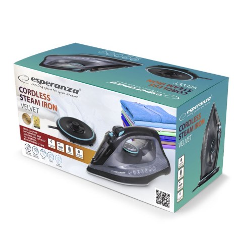 EHI010 Esperanza żelazko parowe bezprzewodowe velvet ceramic 2600w