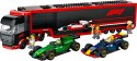 Klocki city 60445 f1 ciężarówka z bolidami rb20 i amr24 f1