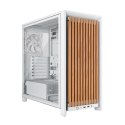 Corsair FRAME 4000D WOOD RS Midi Tower Drewno, Biały