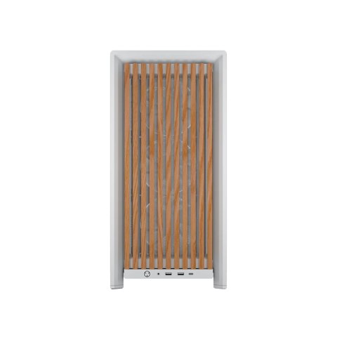 Corsair FRAME 4000D WOOD RS Midi Tower Drewno, Biały