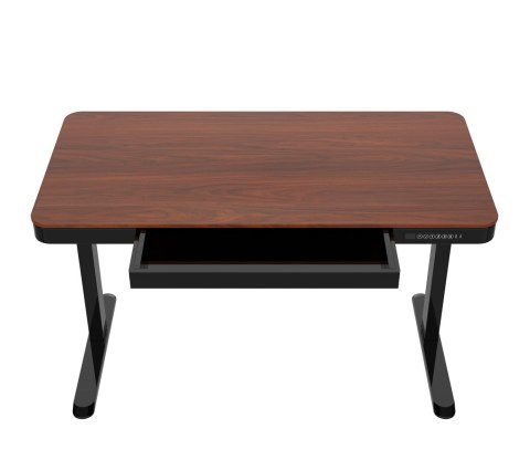 Activejet Biurko z elektryczną regulacją wysokości ET119W-C czarny/orzech. Wymiar blatu 140 x 70 cm.