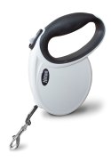 HILTON SMART DOG TAPE M BIAŁO-CZARNA SMYCZ AUTOMATYCZNA 4M DLA PSA DO 20KG
