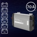 Inteligentna profesjonalna ładowarka Qoltec Monolith 51917 do akumulatorów LiFePO4 AGM GEL SLA | 70A | 12V | Szybkie ładowanie