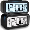 Budzik zegar led termometr podświetlenie 12/24h