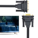 Kabel przewód dvi-i do vga d-sub dvi 24+5 dual link do monitora 140cm