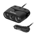 Rozdzielacz gniazda zapalniczki x3 z gniazdem master i USB 3100 mA