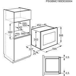 Kuchenka mikrofalowa do zabudowy ELECTROLUX LMS2203EMX
