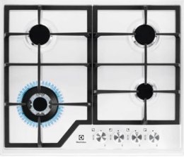 Płyta gazowa ELECTROLUX EGS6436WW Retro 60 cm | 4 palniki | ruszty żeliwne | zapłon elektryczny | biały