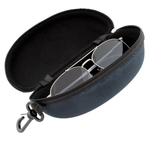 AG177E Twarde etui na okulary niebieskie