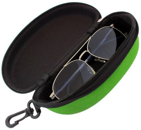 AG177G Twarde etui na okulary zielony