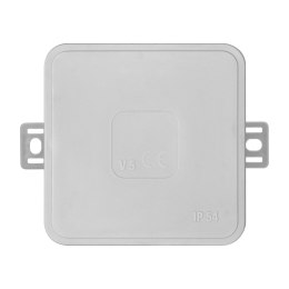 Puszka n/t CLICK, IP54, 12 przepustów, 75x75x41mm, szara