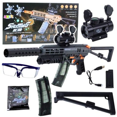 Karabin Na Kulki Wodne MK7 Na Akumulator Celownik Okulary Kulki