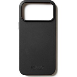 Mujjo Full Leather Case Etui do iPhone 17 Pro Max, Czarny