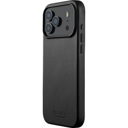 Mujjo Full Leather Case Etui do iPhone 17 Pro Max, Czarny