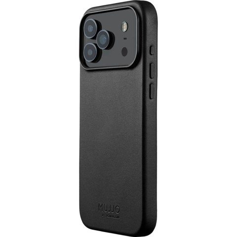 Mujjo Full Leather Case Etui do iPhone 17 Pro Max, Czarny